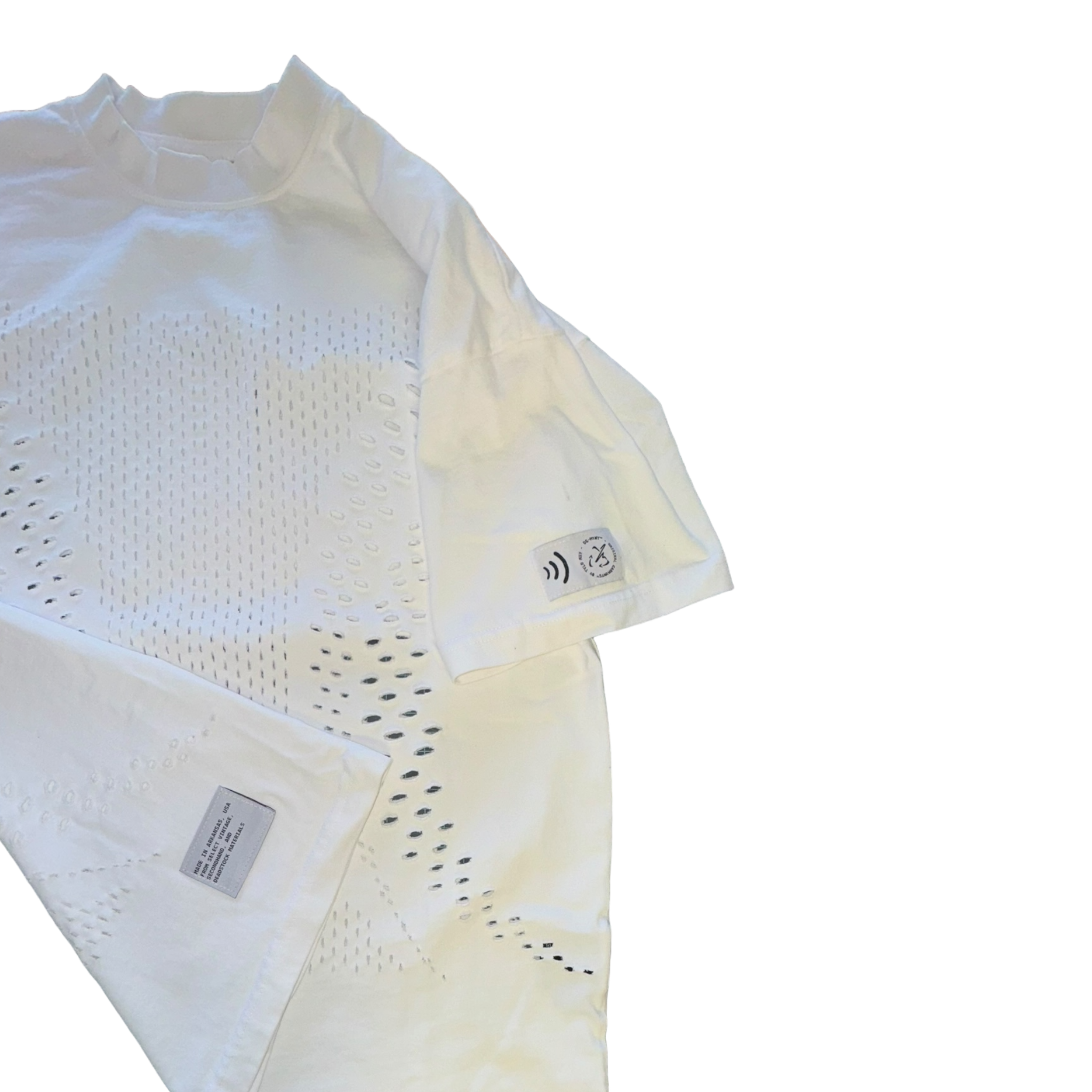 OG-MYNT™ 'NRG’ LASER MESH TEE v1 // WHITE