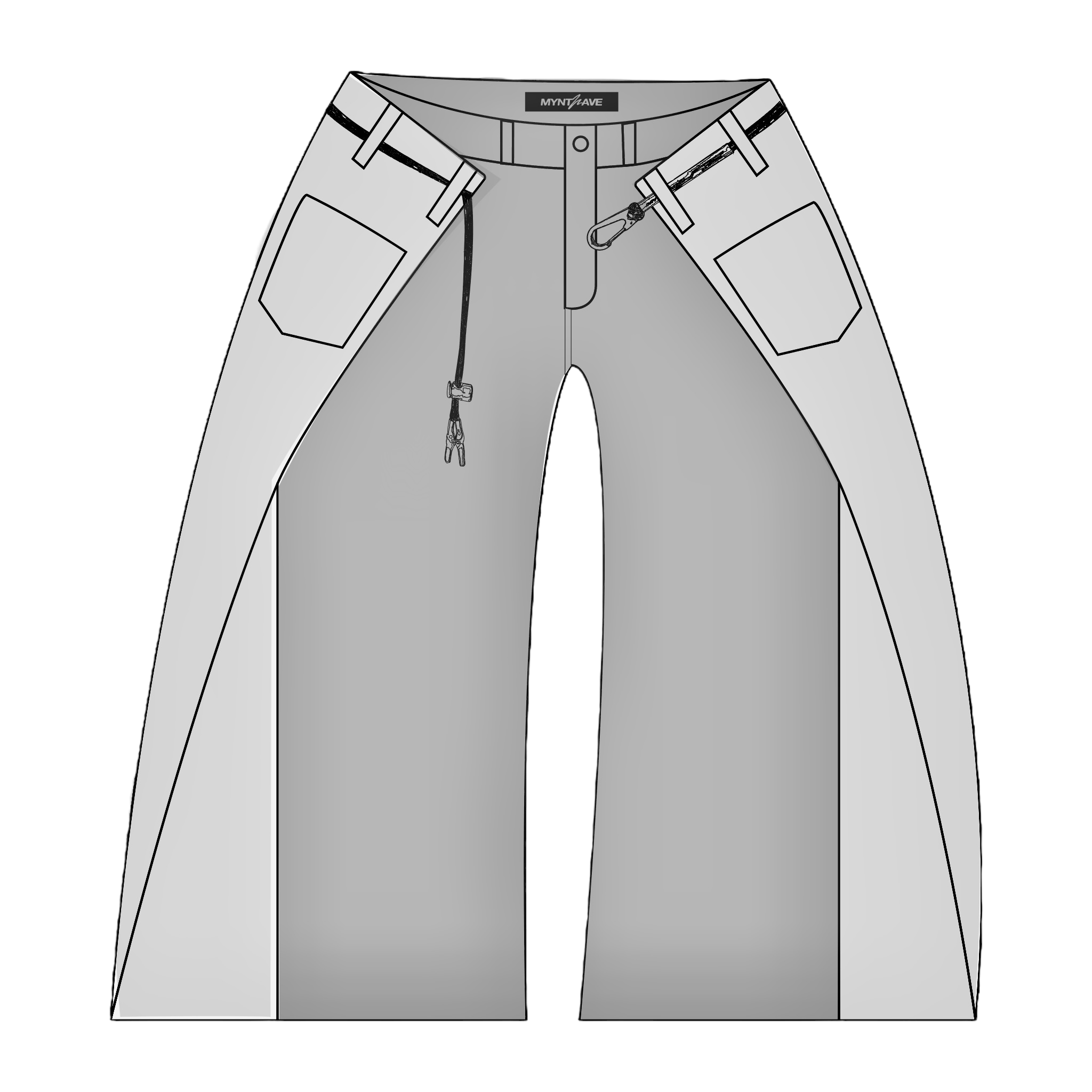 ADJUSTABLE WIDE-LEG WRAP PANT v2 [CUSTOM] // SPECIAL REQUEST