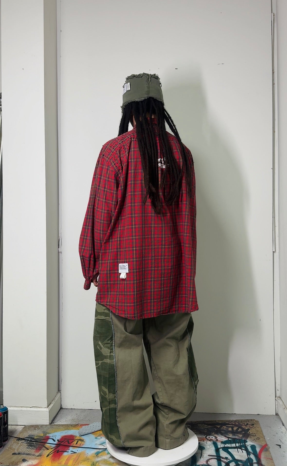 OG-MYNT™ SIDE-SPLIT SHIRT #5 // RED PLAID