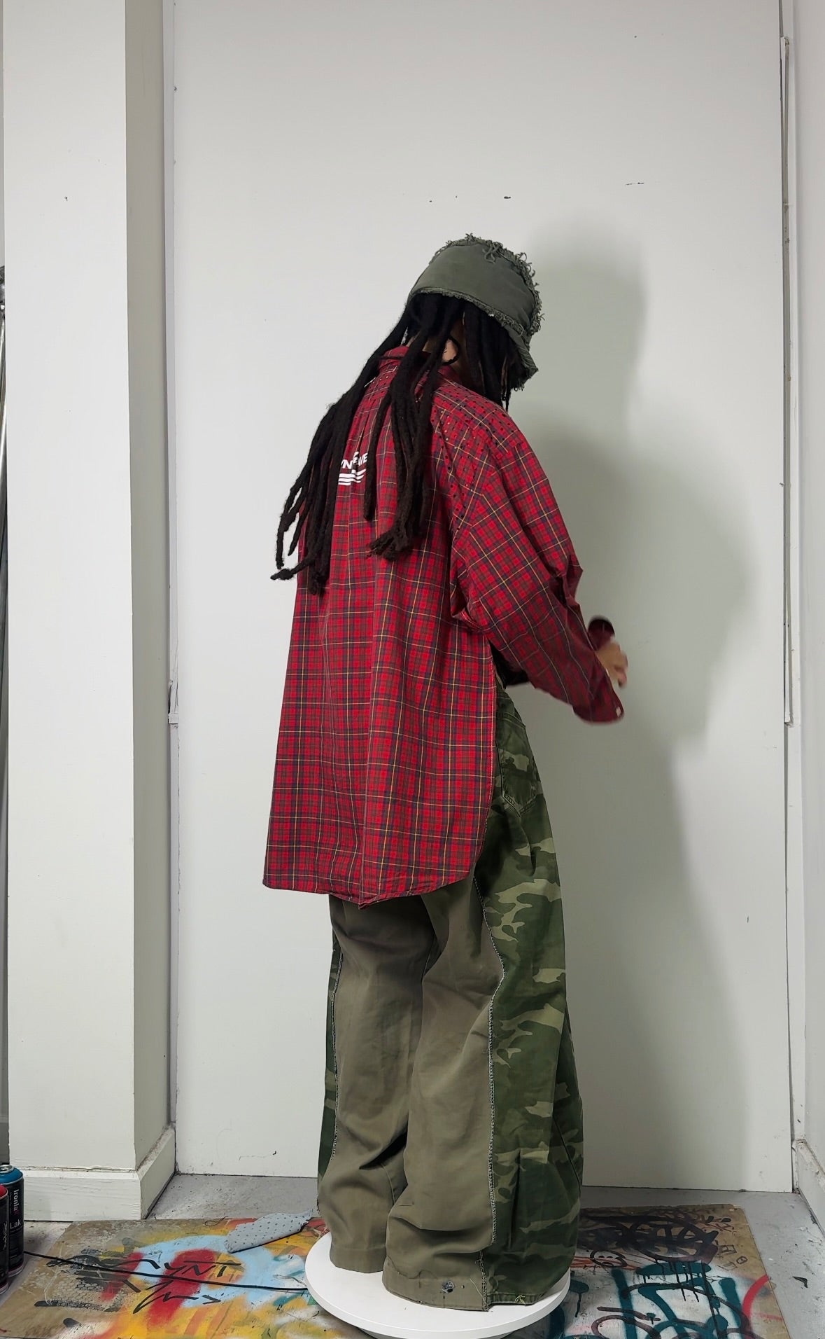 OG-MYNT™ SIDE-SPLIT SHIRT #5 // RED PLAID
