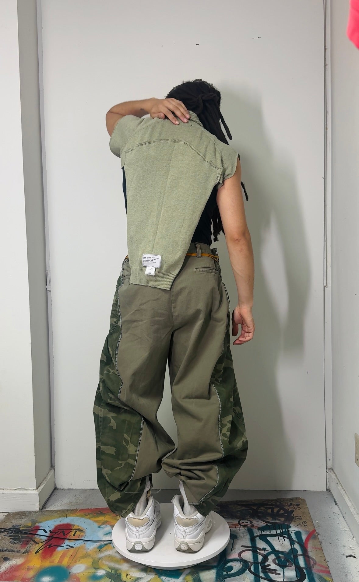 OG-MYNT™ V-CUT KNIT TURTLE TANK #3 // SAGE
