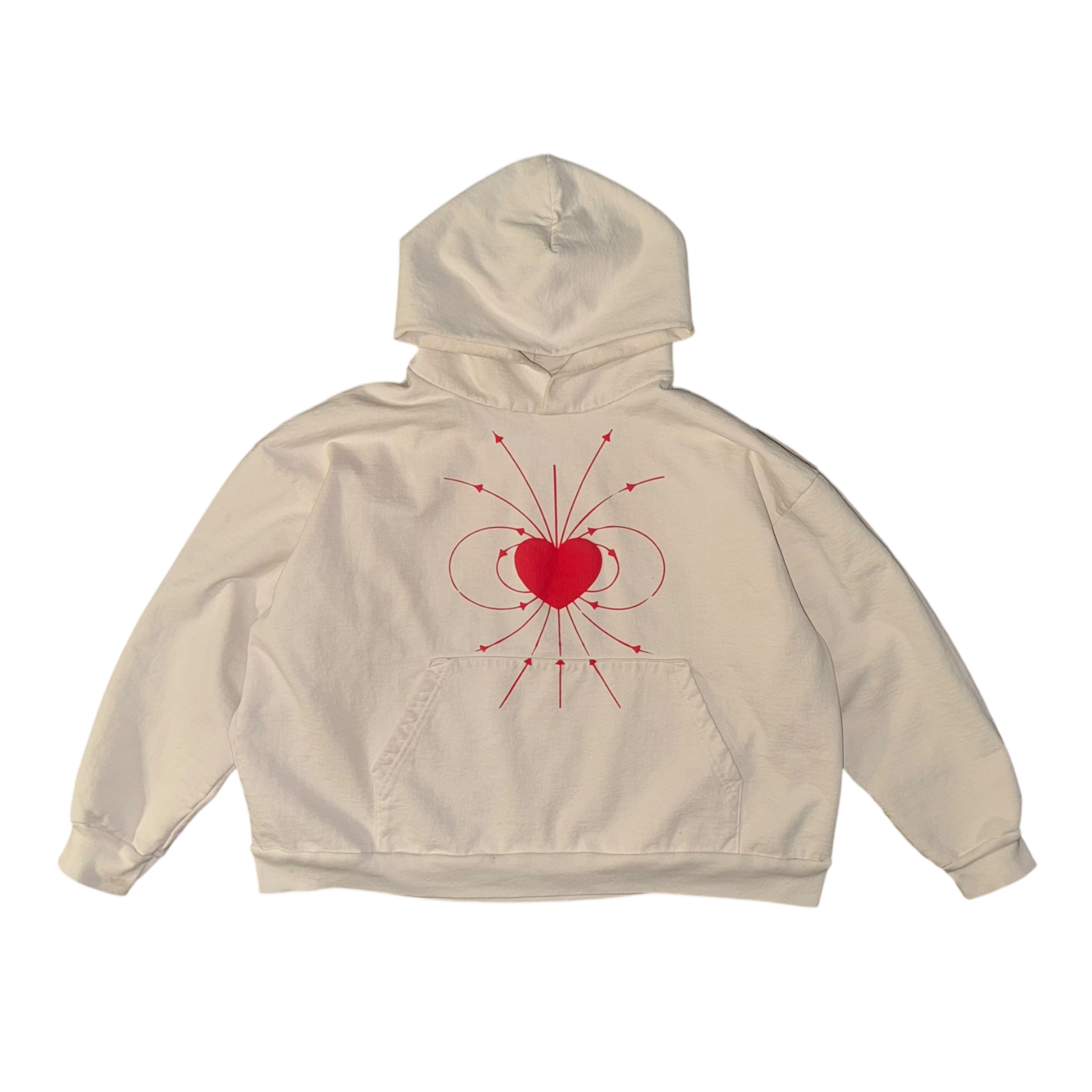 'HEARTMATH' HOODIE // OFF-WHITE