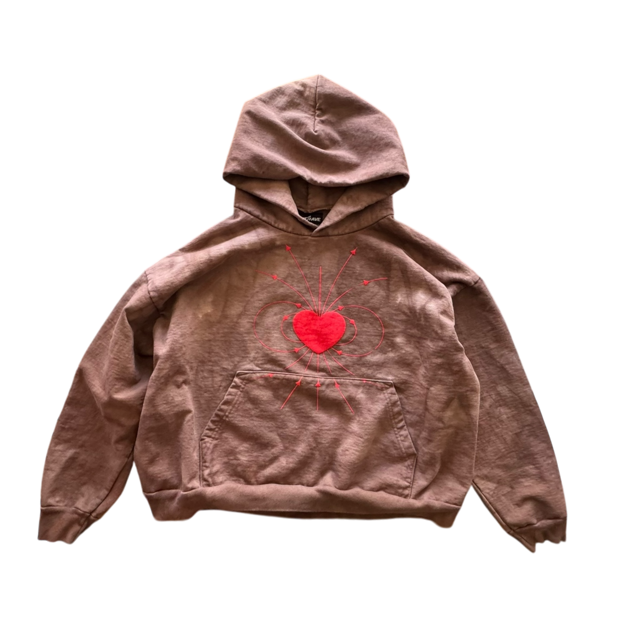 'HEARTMATH' HOODIE // BROWN