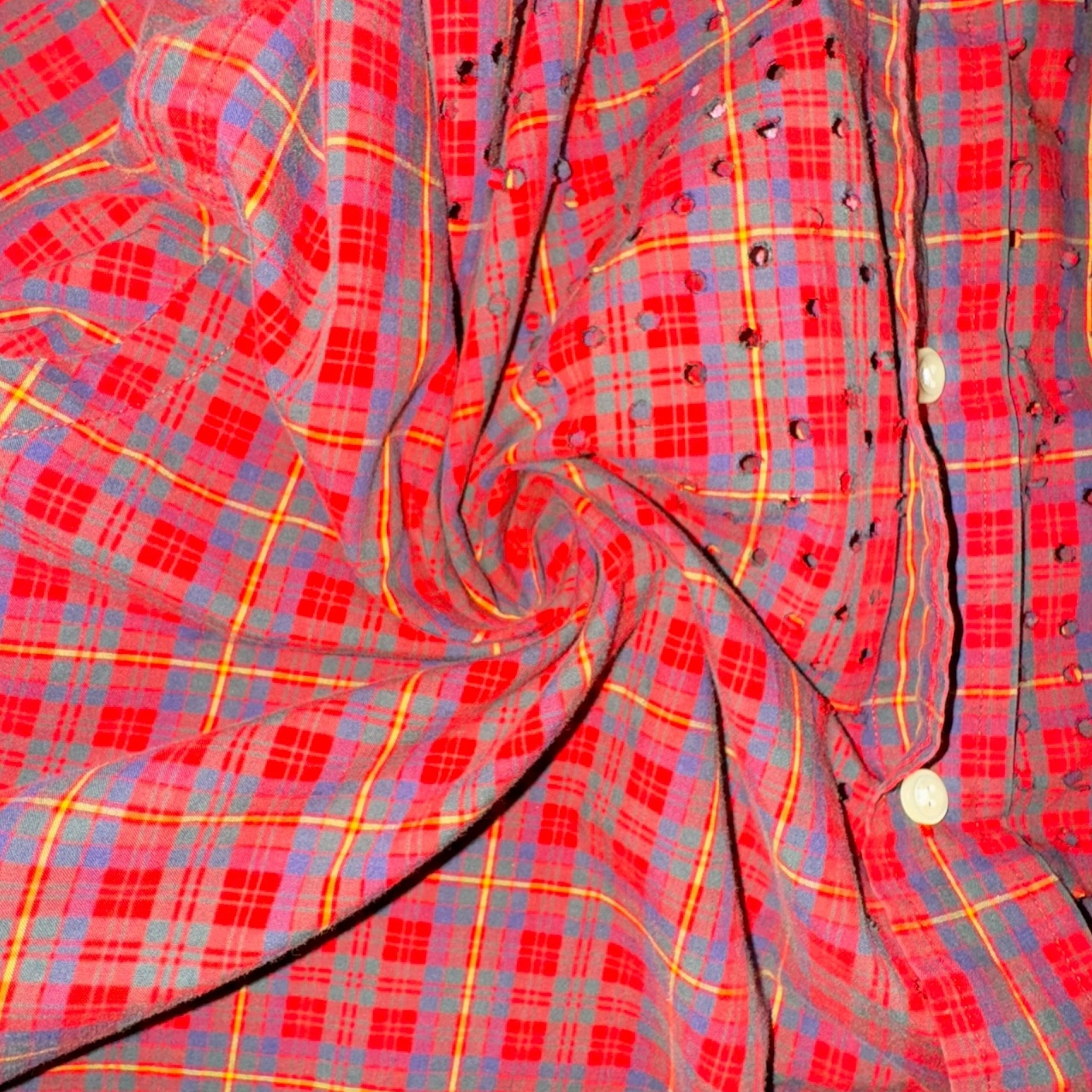 OG-MYNT™ SIDE-SPLIT SHIRT #5 // RED PLAID